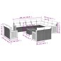 vidaXL Set de sofás de jardín y cojines 13 pzas ratán sintético negro vidaXL Set de sofás de jardín y cojines 13 pzas ratán sintético negro