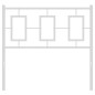 vidaXL Cabecero de metal blanco 90 cm vidaXL Cabecero de metal blanco 90 cm