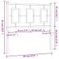 vidaXL Cabecero de metal blanco 90 cm vidaXL Cabecero de metal blanco 90 cm