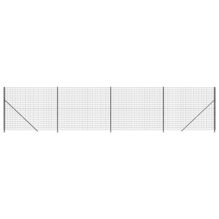 vidaXL Cerca de alambre con brida gris antracita 1,8x10 m