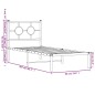 vidaXL Estructura de cama de metal con cabecero blanco 80x200 cm vidaXL Estructura de cama de metal con cabecero blanco 80x200 cm