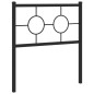 vidaXL Cabecero de metal negro 80 cm vidaXL Cabecero de metal negro 80 cm
