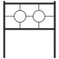 vidaXL Cabecero de metal negro 80 cm vidaXL Cabecero de metal negro 80 cm