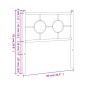 vidaXL Cabecero de metal negro 80 cm vidaXL Cabecero de metal negro 80 cm