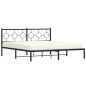 vidaXL Estructura de cama con cabecero metal negro 180x200 cm vidaXL Estructura de cama con cabecero metal negro 180x200 cm