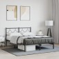 vidaXL Estructura de cama con cabecero metal negro 140x190 cm vidaXL Estructura de cama con cabecero metal negro 140x190 cm