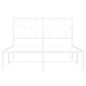 vidaXL Estructura de cama de metal con cabecero blanca 120x190 cm vidaXL Estructura de cama de metal con cabecero blanca 120x190 cm