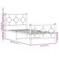 vidaXL Estructura cama metal con cabecero y pie cama blanca 90x190 cm vidaXL Estructura cama metal con cabecero y pie cama blanca 90x190 cm