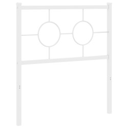 vidaXL Cabecero de metal blanco 80 cm