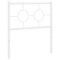 vidaXL Cabecero de metal blanco 80 cm