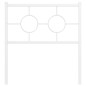vidaXL Cabecero de metal blanco 80 cm