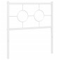 vidaXL Cabecero de metal blanco 80 cm