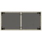 vidaXL Mesa jardín superficie vidrio ratán PE gris claro 115x54x74 cm vidaXL Mesa jardín superficie vidrio ratán PE gris claro 115x54x74 cm