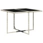 vidaXL Set comedor de jardín 5 pzas cojines ratán sintético gris claro vidaXL Set comedor de jardín 5 pzas cojines ratán sintético gris claro