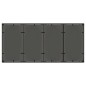 vidaXL Mesa de jardín superficie de vidrio ratán PE negro 190x90x75 cm vidaXL Mesa de jardín superficie de vidrio ratán PE negro 190x90x75 cm