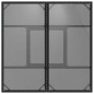 vidaXL Mesa de jardín superficie de vidrio ratán PE negro 80x80x75 cm vidaXL Mesa de jardín superficie de vidrio ratán PE negro 80x80x75 cm