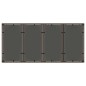 vidaXL Mesa de jardín superficie de vidrio ratán PE marrón 190x90x75cm vidaXL Mesa de jardín superficie de vidrio ratán PE marrón 190x90x75cm