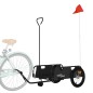 vidaXL Remolque para bicicletas hierro y tela Oxford negro vidaXL Remolque para bicicletas hierro y tela Oxford negro