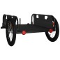 vidaXL Remolque para bicicletas hierro y tela Oxford negro vidaXL Remolque para bicicletas hierro y tela Oxford negro