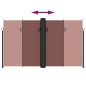 vidaXL Toldo lateral retráctil marrón 200x600 cm vidaXL Toldo lateral retráctil marrón 200x600 cm