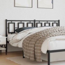 vidaXL Cabecero de metal negro 180 cm