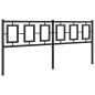 vidaXL Cabecero de metal negro 180 cm