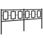 vidaXL Cabecero de metal negro 180 cm