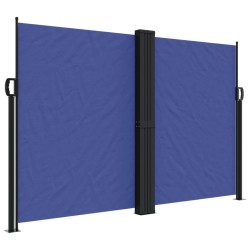 vidaXL Toldo lateral retráctil azul 160x1200 cm