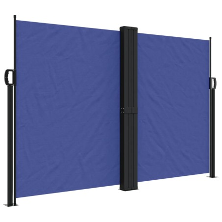 vidaXL Toldo lateral retráctil azul 160x1200 cm