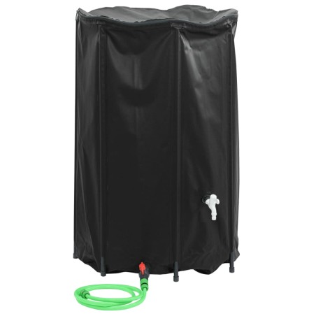 vidaXL Depósito de agua plegable con grifo PVC 1000 l