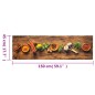 vidaXL Alfombra de cocina lavable terciopelo dibujo especias 45x150 cm vidaXL Alfombra de cocina lavable terciopelo dibujo especias 45x150 cm