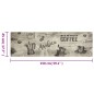 vidaXL Alfombra de cocina lavable terciopelo gris café 45x150 cm vidaXL Alfombra de cocina lavable terciopelo gris café 45x150 cm