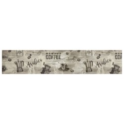 vidaXL Alfombra de cocina lavable terciopelo gris café 60x300 cm