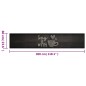 vidaXL Alfombra de cocina lavable terciopelo negro taza 60x300 cm vidaXL Alfombra de cocina lavable terciopelo negro taza 60x300 cm