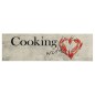 vidaXL Alfombra de cocina lavable terciopelo Peper Cooking 60x180 cm