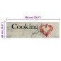 vidaXL Alfombra de cocina lavable terciopelo Peper Cooking 60x180 cm