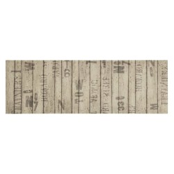 vidaXL Alfombra de cocina lavable terciopelo estampado valla 60x180 cm