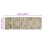 vidaXL Alfombra de cocina lavable terciopelo estampado valla 60x180 cm vidaXL Alfombra de cocina lavable terciopelo estampado valla 60x180 cm