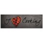vidaXL Alfombra de cocina lavable terciopelo texto Cooking 60x180 cm vidaXL Alfombra de cocina lavable terciopelo texto Cooking 60x180 cm