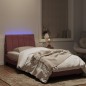 vidaXL Estructura de cama con luces LED terciopelo rosa 80x200 cm vidaXL Estructura de cama con luces LED terciopelo rosa 80x200 cm