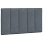 vidaXL Estructura cama con luces LED terciopelo gris oscuro 90x190 cm