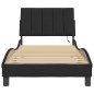 vidaXL Estructura de cama con luces LED terciopelo negro 90x200 cm vidaXL Estructura de cama con luces LED terciopelo negro 90x200 cm