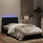 vidaXL Estructura de cama con luces LED terciopelo negro 100x200 cm vidaXL Estructura de cama con luces LED terciopelo negro 100x200 cm