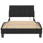 vidaXL Estructura de cama con luces LED terciopelo negro 100x200 cm vidaXL Estructura de cama con luces LED terciopelo negro 100x200 cm