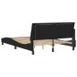 vidaXL Estructura de cama con luces LED terciopelo negro 120x200 cm