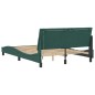 vidaXL Estructura de cama con luces terciopelo verde oscuro 140x200 cm vidaXL Estructura de cama con luces terciopelo verde oscuro 140x200 cm
