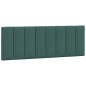 vidaXL Estructura de cama con luces terciopelo verde oscuro 140x200 cm vidaXL Estructura de cama con luces terciopelo verde oscuro 140x200 cm