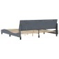 vidaXL Estructura cama con luces LED terciopelo gris oscuro 200x200 cm vidaXL Estructura cama con luces LED terciopelo gris oscuro 200x200 cm