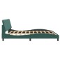 vidaXL Estructura cama con luces LED terciopelo verde oscuro 200x200cm vidaXL Estructura cama con luces LED terciopelo verde oscuro 200x200cm