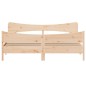 vidaXL Estructura de cama con cabecero madera maciza pino 180x200 cm vidaXL Estructura de cama con cabecero madera maciza pino 180x200 cm